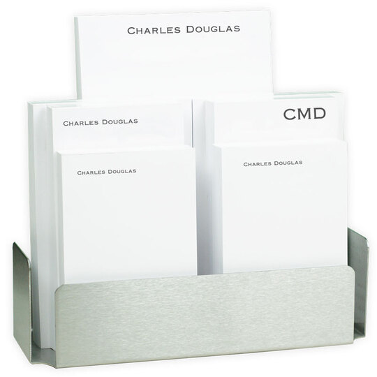 Executive Notepad Collection with Stainless Steel Holder